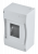 Корпус навесн. 1 ряд 4 мод. пластик серый 139x90x62мм IP40 c DIN-рейкой HEGEL