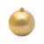 Елочная фигура Шар, 15 см, цвет золотой матовый Елочная фигура Шар, 15 см, цвет золотой матовый