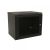 WRline Шкаф настенный 19-дюймовый (19"), 12U, 650x600х600мм, перфорированная металлическая дверь с замком, цвет черный (RAL 9004) (разобранный)