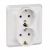 Розетка 2гн с З/К с/у белый 16А Этюд Systeme Electric (1/15) Розетка 2гн с З/К с/у белый 16А Этюд Systeme Electric (1/15)