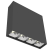Светодиодный светильник VARTON DL-Box Reflect Multi 1x4 накладной 14 Вт 4000 К 150х40х150 мм RAL9005 черный муар кососвет DALI Светодиодный светильник VARTON DL-Box Reflect Multi 1x4 накладной 14 Вт 4000 К 150х40х150 мм RAL9005 черный муар кососвет DALI