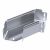 Угол д/листового кабель.лотка 90° горизонтальн. без соединит. разъема нержавеющая сталь серый ПРОМРУКАВ