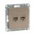 Механизм розетки RJ45 - 2шт, (cat5), шампань Эпика EKF