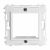 Каркас на 2 модуля (одноместный), белый, RAL 9010 ДКС (1/20/360)