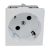 Розетка QUADRO белая 16 A, 250 V AC QS 45X45 (BB)