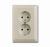 Розетка ABB Basic 55 2-мест. моноблок с рамкой с З/К скр. уст-ки16А 220-250В IP20 шампань Розетка ABB Basic 55 2-мест. моноблок с рамкой с З/К скр. уст-ки16А 220-250В IP20 шампань