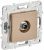 Розетка 1гн ТВ проходная с/у песочный механизм SK-A17Sa SKANDY IEK (1/10/100)