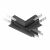 Коннектор Т-образный Exility встраиваемый черный Коннектор Т-образный Exility встраиваемый черный