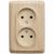 Розетка угловая 2гн без З/К о/у сосна 16А IP20 Этюд Systeme Electric
