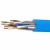 Кабель витая пара кат. 5E экранированный F/UTP, 4 пары, нг(А)-HF, цвет внешней оболочки синий коробка 305 м