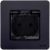 Розетка 1гн с З/К с крыш. шторки с/у антрацит механизм 16А IP44 INSPIRIA Legrand (1/10/100)