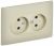 Розетка 2гн без З/К шторки с/у крем в сборе 10А SK-R09B SKANDY IEK (1/10/100)