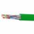 Кабель витая пара кат. 6 экранированный F/UTP, 4 пары, нг(А)-LSLTx, цвет внешней оболочки зеленый катушка 305 м