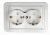 Розетка 2гн с З/К шторки с/у белый 16А 2128x-W CLASSICO IN HOME (1/10/180)