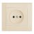 Розетка 1гн с З/К с/у крем 16А Defne Makel (1/12/120)