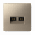 Розетка 2гн комп+комп RJ45+RJ45 с/у шампань механизм кат.6А ArtGallery Systeme Electric (1/5/20) Розетка 2гн комп+комп RJ45+RJ45 с/у шампань механизм кат.6А ArtGallery Systeme Electric (1/5/20)