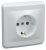 Розетка 1гн с З/К с/у белый 16А РС10-3-ВБ ВЕГА GENERICA IEK (1/50/200)