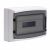 Корпус распред. шкафа 1двер. пластик серый 426мм 288мм 139мм с монтажной платой IP65 DKC