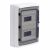 Корпус распред. шкафа 1двер. пластик серый 314мм 420мм 133мм с монтажной платой IP65 DKC