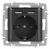 Розетка Intro Accent 6-410-07 P+E Schuko со шторками, 16А-250В + 2хUSB, IP20, СУ, графит Розетка Intro Accent 6-410-07 P+E Schuko со шторками, 16А-250В + 2хUSB, IP20, СУ, графит