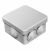 Коробка разветвительная  70х70х40 о/у серая с 6 кабельными вводами безгалогенная  (HF) IP55 С3В76 КР2605 Промрукав (1/132/132)