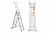Лестница алюминиевая, ЛА3х7, 3х секционная х 7 ступеней, h=4480 мм, Народная Лестница алюминиевая, ЛА3х7, 3х секционная х 7 ступеней, h=4480 мм, Народная