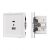 Механизм USB розетки SCT-TENDO-MUAC-SFPL-WH (5V, 3A, QC3) (Arlight, Матовый белый)