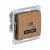 Розетка 1гн USB C с/у дуб механизм высокоскор.заряд. QC PD Glossa Systeme Electric