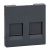 Центр. плата модульн. розетка/гнездо Джек (Jack) с/у пластик антрацит IP21 SE MERTEN