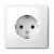 Розетка 1гн с З/К с/у белый механизм 16А ArtGallery Systeme Electric (1/10/20)