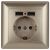 4-410-04 Intro Розетка P+E Schuko со шторками, 16А-250В + 2хUSB, СУ, Solo, шампань (10/100/2500) 4-410-04 Intro Розетка P+E Schuko со шторками, 16А-250В + 2хUSB, СУ, Solo, шампань (10/100/2500)