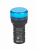 Лампа коммутационная ADDS D22 LED синий 12В AC/DC ЛK-22 IP55