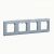 Рамка 4 поста жемчужно-серый