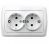 Розетка 2гн с З/К с/у белый 16А Carmen Viko (1/10/60)