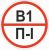 Знак "Категории помещения по взрывопожарной и пожарной опасности В1 П-I" 200х200 мм, пластик ГОСТ Р 12.4.026-2015 EKF