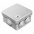 Коробка открытой установки настенно-потолочная 70x70x40мм с выравниванием потенциалов пластик серый с крышкой IP55 ПРОМРУКАВ