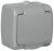 Розетка 1гн с З/К c крыш. о/у серый 16А IP54 РСш12-2-А AQUATIC GENERICA IEK (1/10/120)