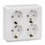 Розетка 4гн с З/К шторки о/у белый 16А IP20 Этюд Systeme Electric  (1/5)