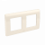 Рамка на 2+2 модуля (двухместная), слоновая кость, RAL9001 ДКС Рамка на 2+2 модуля (двухместная), слоновая кость, RAL9001 ДКС
