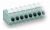 Клемма печатной платы 1 уровень, 2 соединителя, 320В 24А 4кВ сечение2.500мм² олово крепл. проводника, соединение с пружинным зажимом IP20 Wago