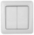 Выкл 2-клавиш. моноблок 6А 220-250В с/у белый глянц. IP20 SE Прима
